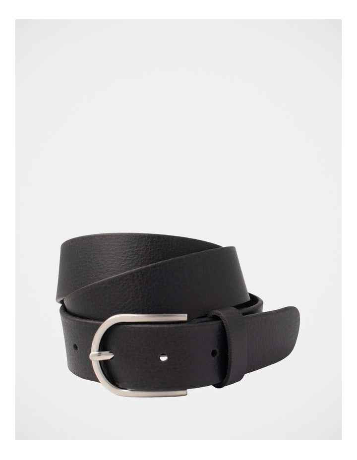 Maddy Leather Belt in Black