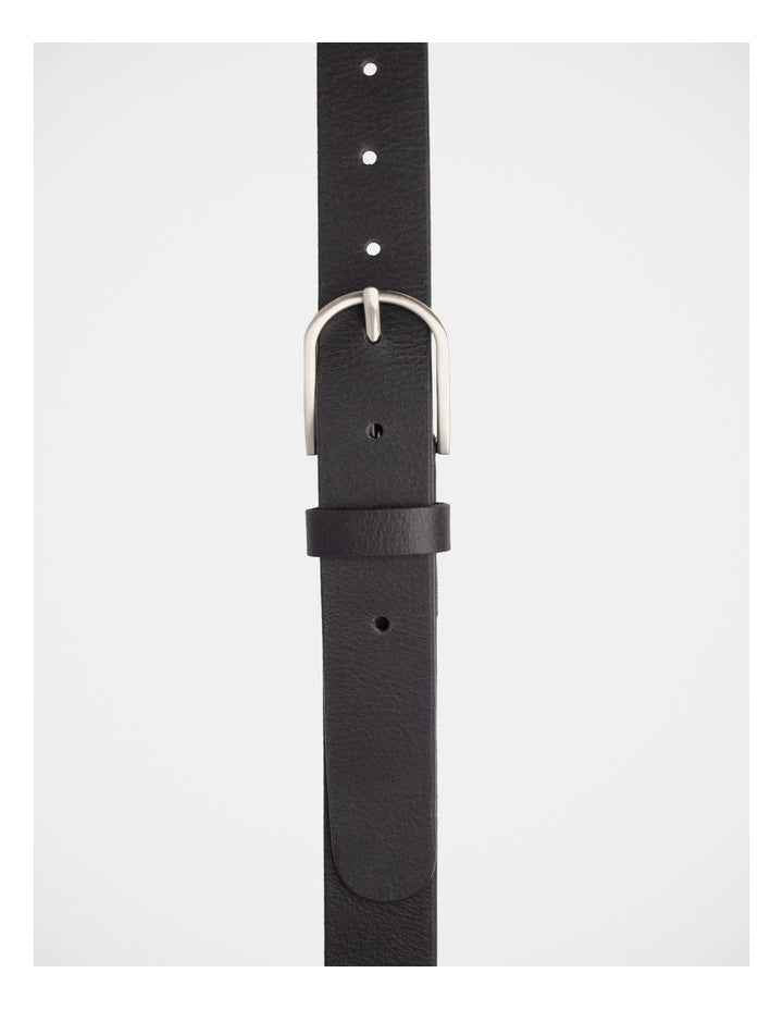 Maddy Leather Belt in Black