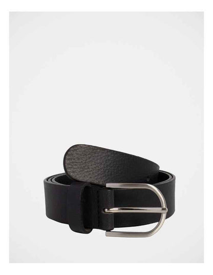 Maddy Leather Belt in Black