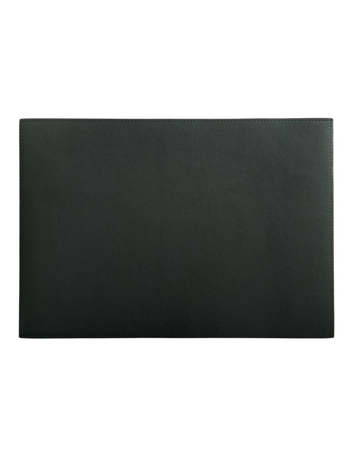 Table Accents Leather Placemat 43x30cm in Charcoal