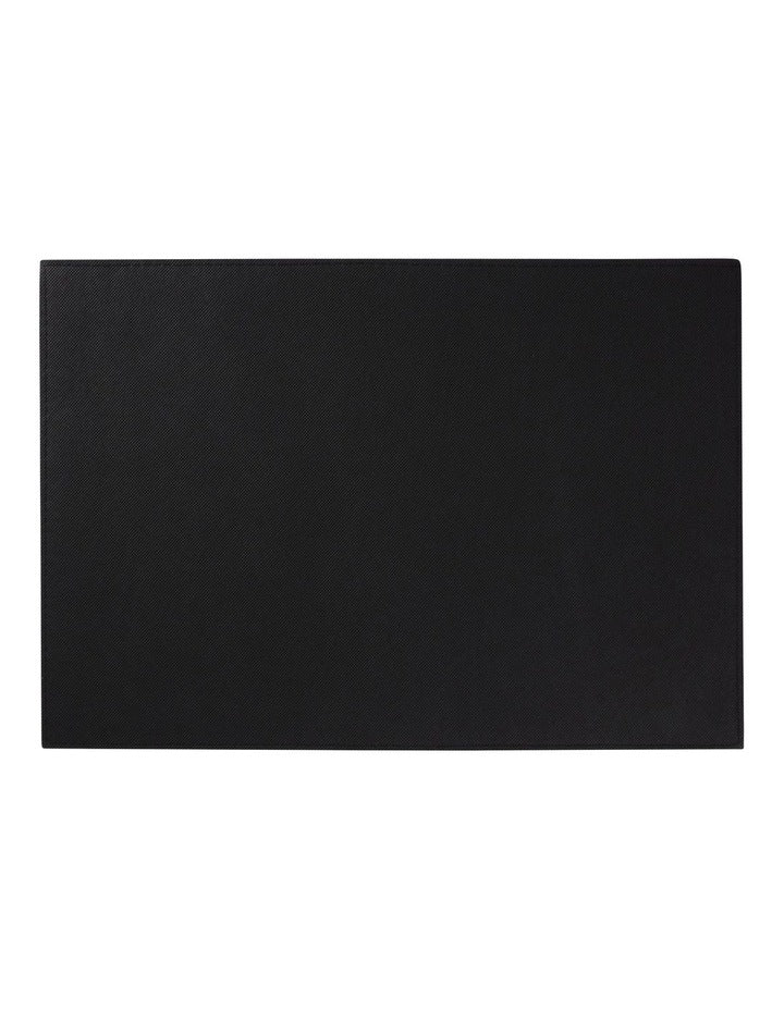 Table Accents Leather Placemat 43x30cm in Charcoal