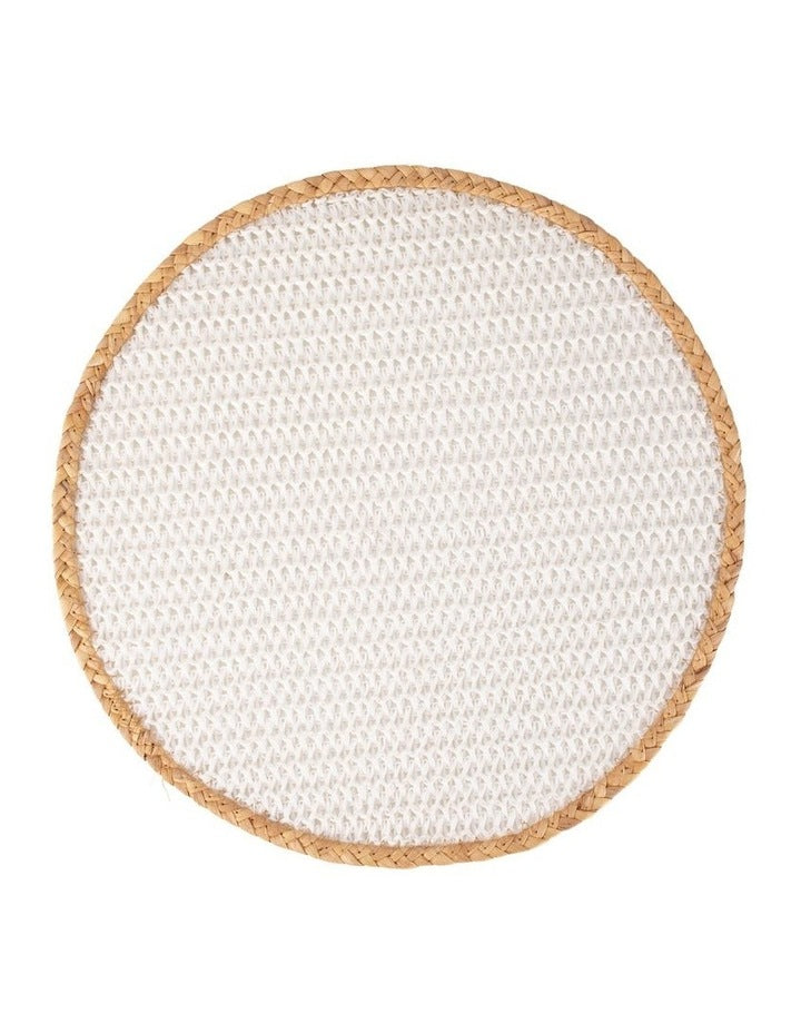 Table Accents Round Placemat 38cm in White