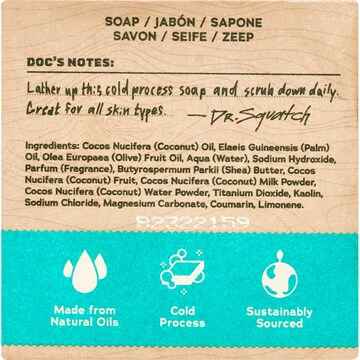 Dr Squatch Men's Natural Soap Coconut Castaway 141g