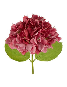 Hydrangea Stem Soft Touch 50cm in Dark Pink