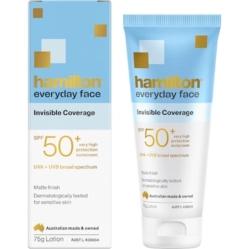 Hamilton SPF 50+ Everyday Face Matte Finish Sunscreen 75g