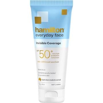 Hamilton SPF 50+ Everyday Face Matte Finish Sunscreen 75g