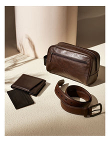 Toiletry Bag in Brown