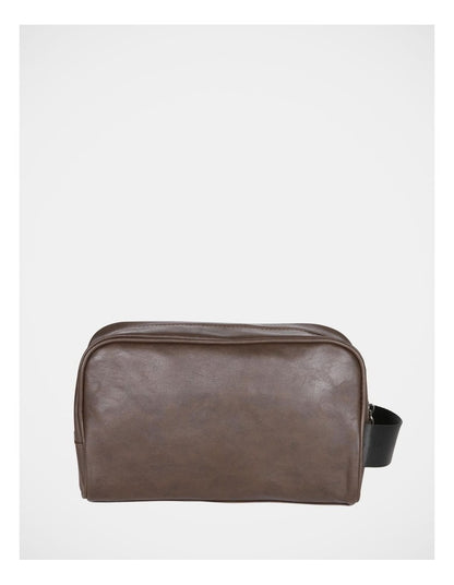Toiletry Bag in Brown