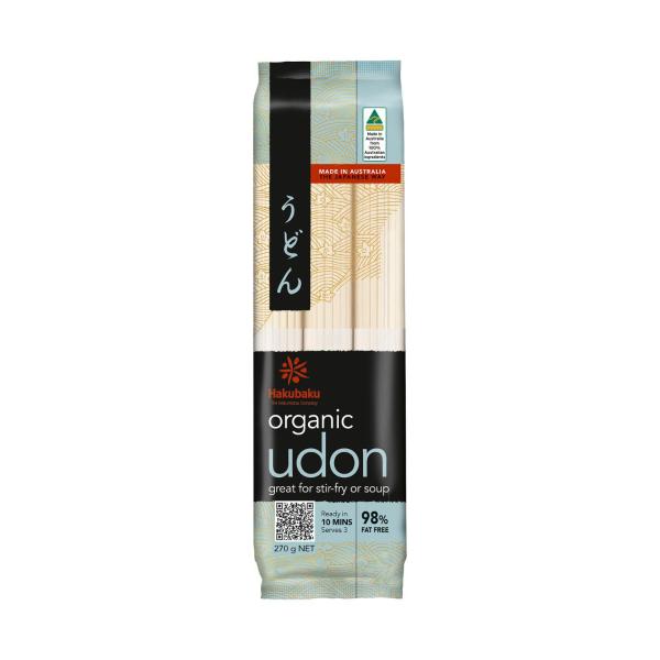 HAKUBAKU ORGANIC UDON NOODLES 270G
