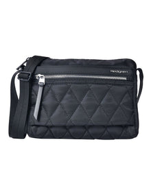 Eye Quilted Crossbody Bag in Black