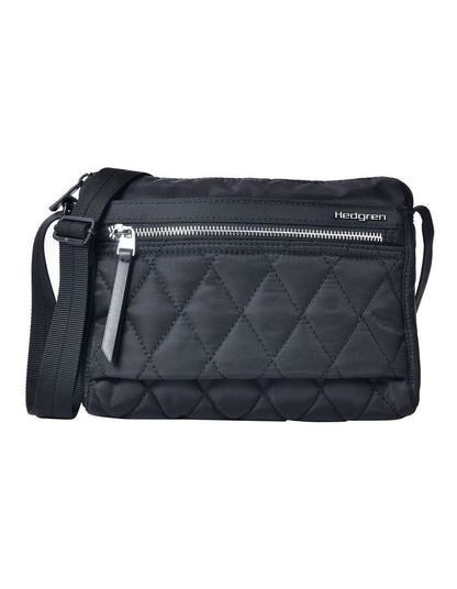 Eye Quilted Crossbody Bag in Black