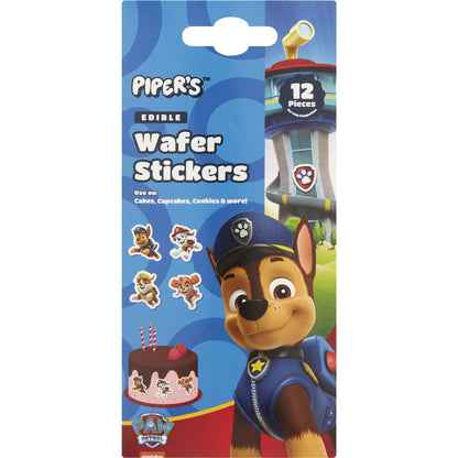 Piper's Paw Patrol Edible Wafer Stickers 12 pack