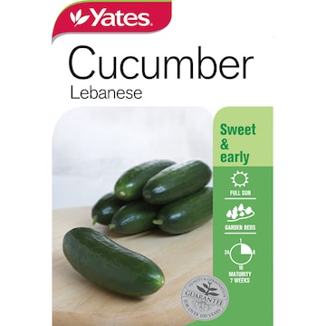 Yates Lebanese Cucumber Seeds 1.3g