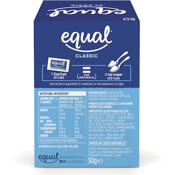 Equal Sweetener Sachets 50 pack