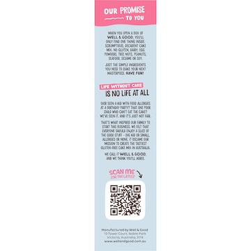 Well & Good Chocolate Mud Cake Mix 475g