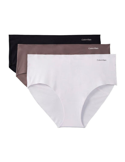 Invisibles Microfibre Stretch Hipster 3 Pack in Black, Botanical Brown, and Frosty Lilac