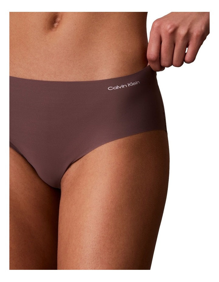 Invisibles Microfibre Stretch Hipster 3 Pack in Black, Botanical Brown, and Frosty Lilac
