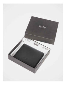 Credit Card Portrait Fold Wallet in Black