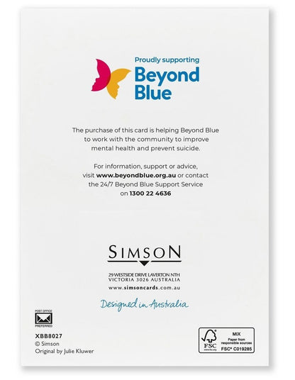 Beyond Blue Charity Boxed Christmas cardsFlowering Gum Design
