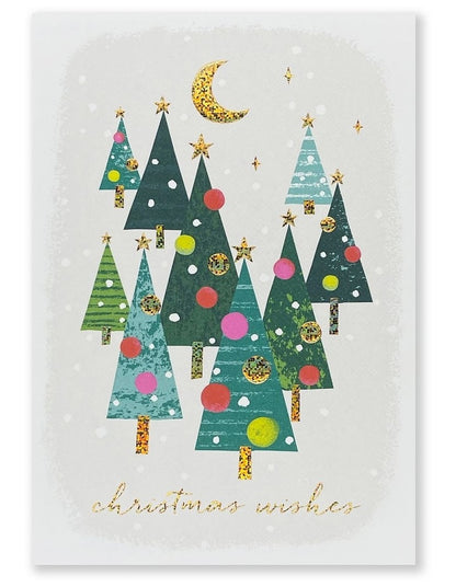 National Breast Cancer Foundation Charity Boxed Christmas cards Christmas Forest Design
