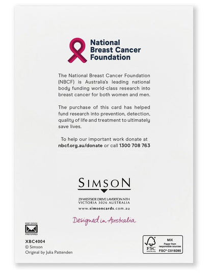 National Breast Cancer Foundation Charity Boxed Christmas cards Christmas Forest Design