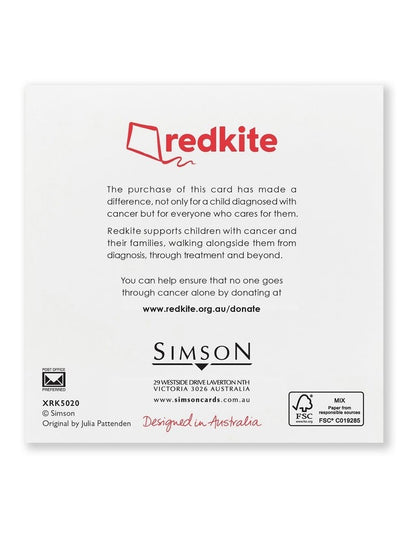 Red Kite Charity Boxed Christmas cards Waratah Wreath design