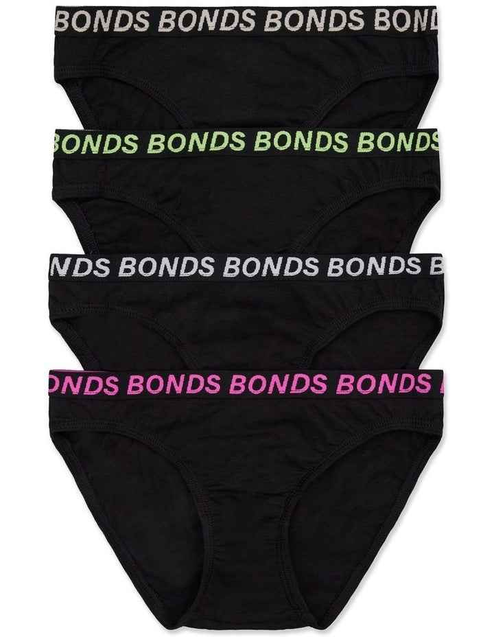 Bikini Sport 4-Pack in Black