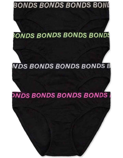 Bikini Sport 4-Pack in Black