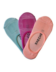 No Show Liner Socks 3 Pack In Assorted