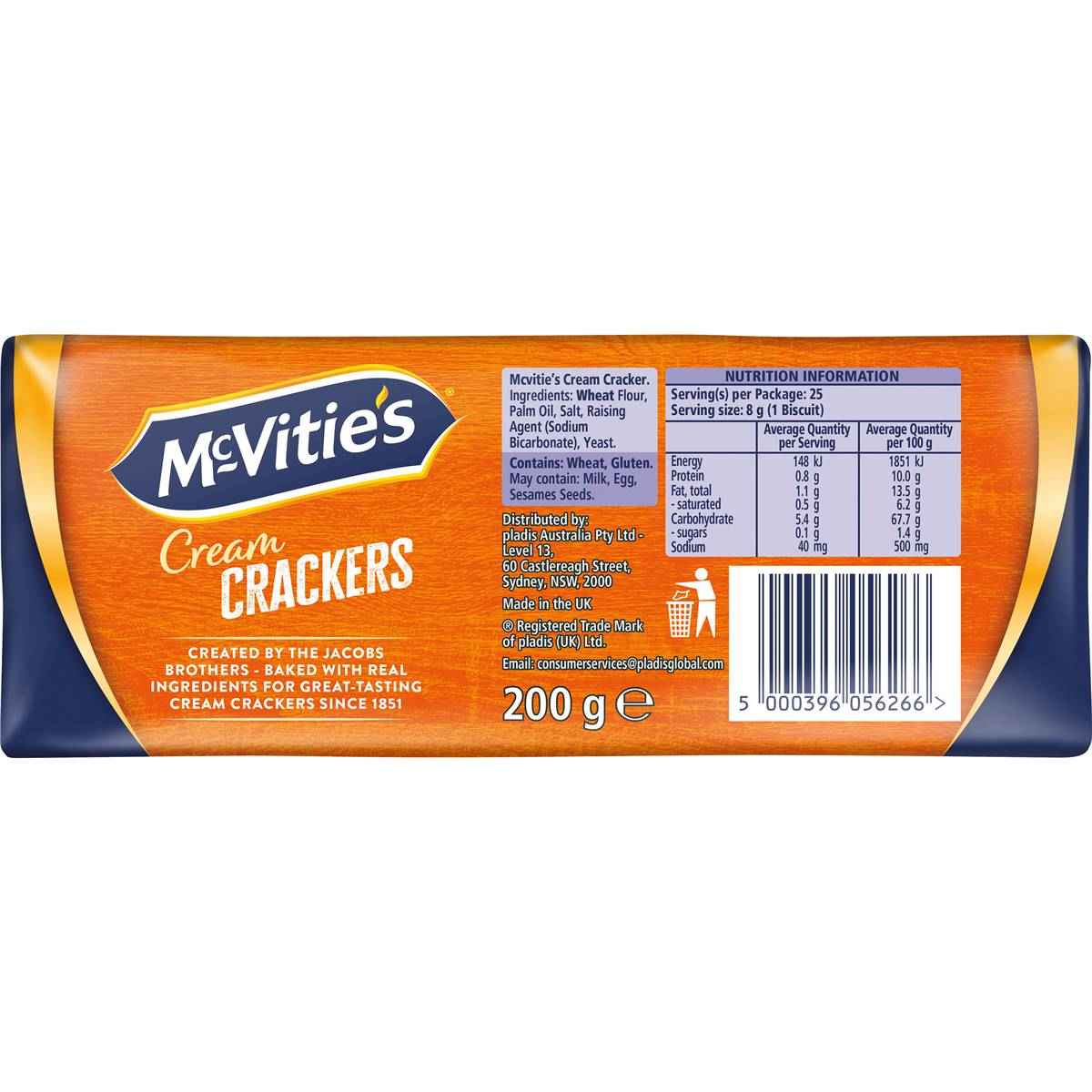McVitie's Cream Crackers 200g