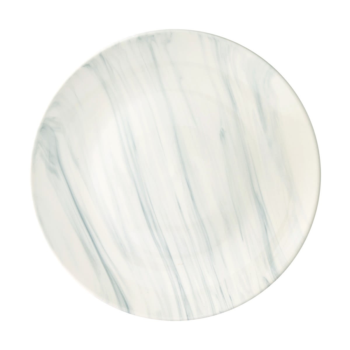 Grey Marble Look Dinner Plate