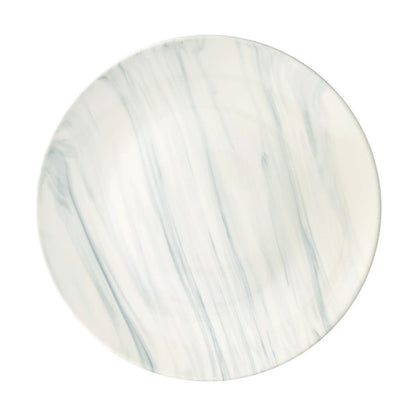 Grey Marble Look Dinner Plate