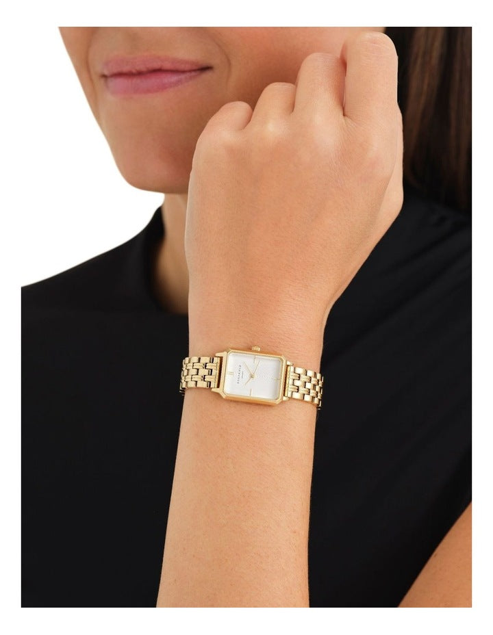 Octagon Stainless Steel Watch in Gold