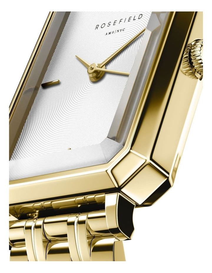 Octagon Stainless Steel Watch in Gold
