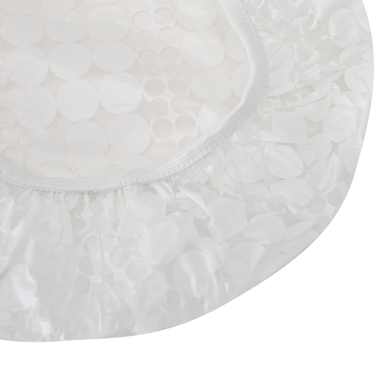 2 Pack White Shower Caps