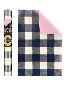 Gingham Wash Roll Wrap in Black