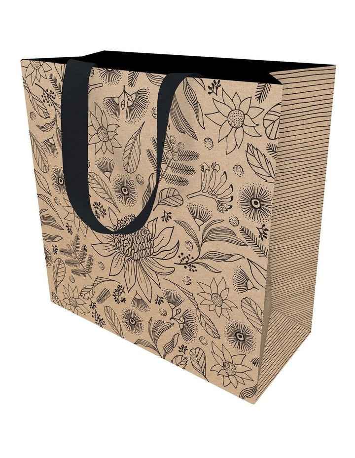 Gift Bag Large Australian Botanics On Kraft Design