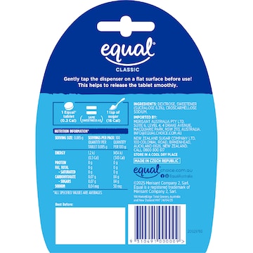 Equal Sweetener Tablets 100 pack