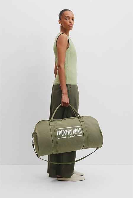 Australian Cotton Heritage Zip Canvas Tote