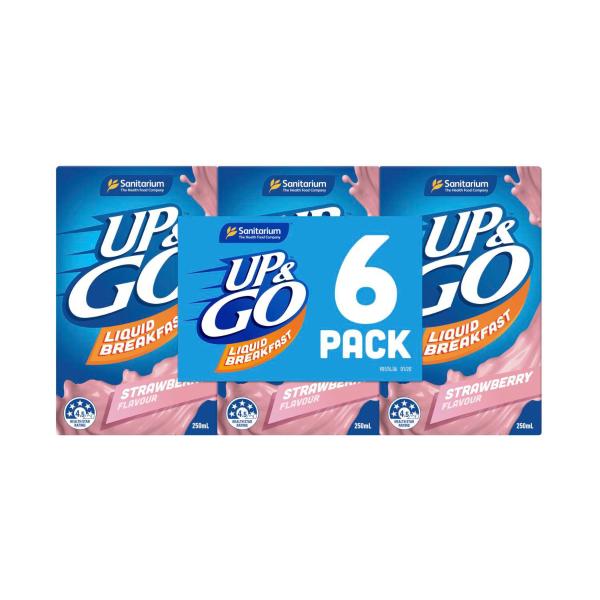 UP&GO LIQUID BREAKFAST STRAWBERRY 6X250ML