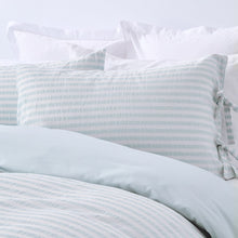 Bronte Cotton Quilt Cover Set - Queen Bed, Blue