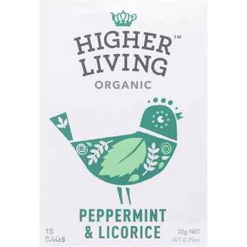 Higher Living Peppermint & Licorice Tea 15 pack