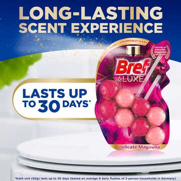 Bref Deluxe Delicate Magnolia Toilet Cleaner Block 50g x 2 pack