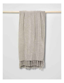 Valerie Chenille Velvet Throw 130x180cm in Silver