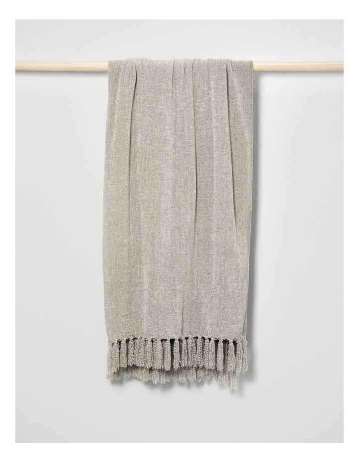 Valerie Chenille Velvet Throw 130x180cm in Silver