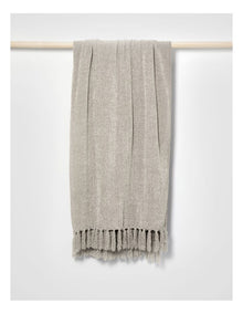 Valerie Chenille Velvet Throw 130x180cm in Silver