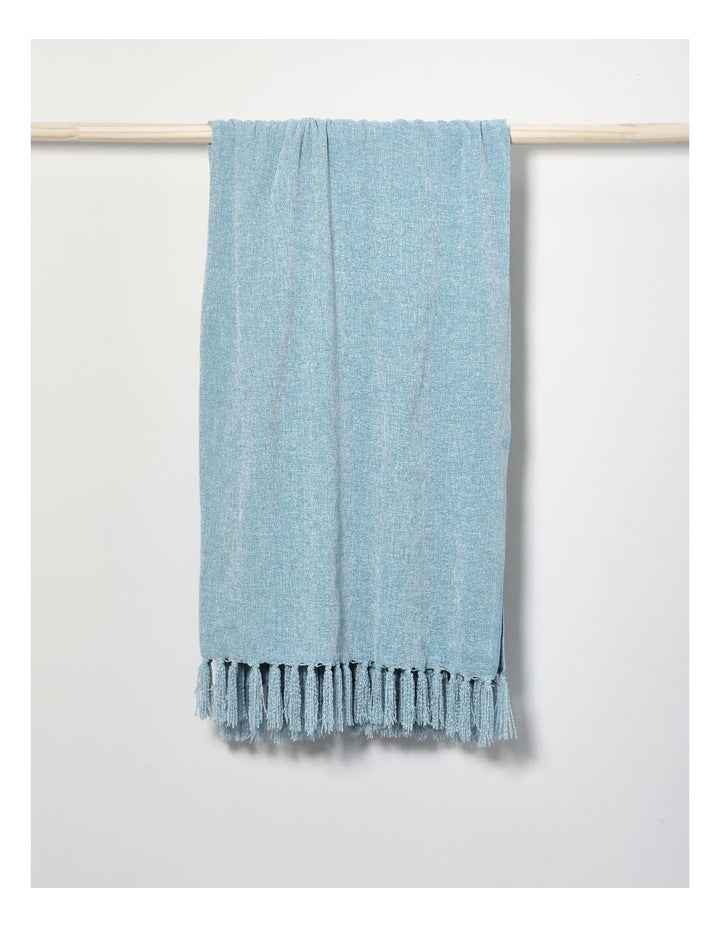 Valerie Chenille Velvet Throw 130x180cm in Blue