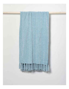 Valerie Chenille Velvet Throw 130x180cm in Blue