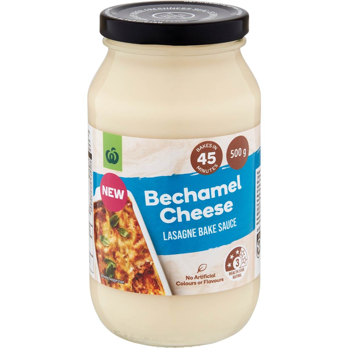 Woolworths Bechamel Cheese Lasagne Bake Sauce 500g