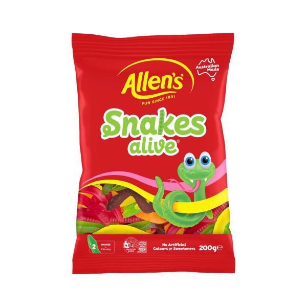 Lollies Snakes Alive Lolly Bag